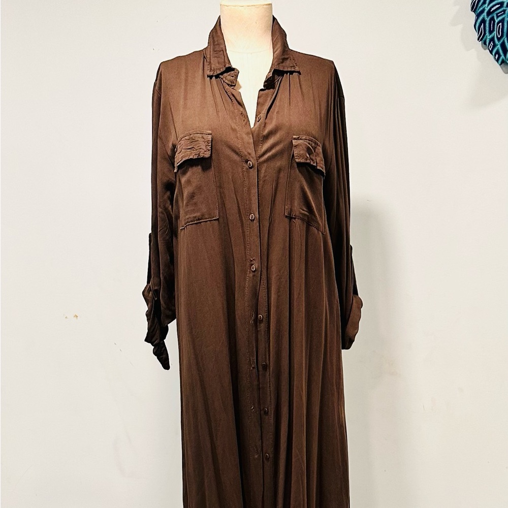 Long Shirt / dress with long sleeves size 0S - more like S/M